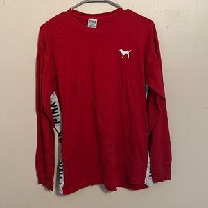 Red PINK long sleeve shirt